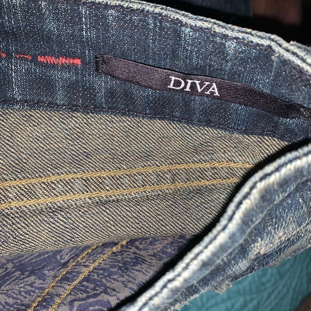 !It Jeans Diva Dark Blue Flare Jeans Size 32 - Picture 4 of 9